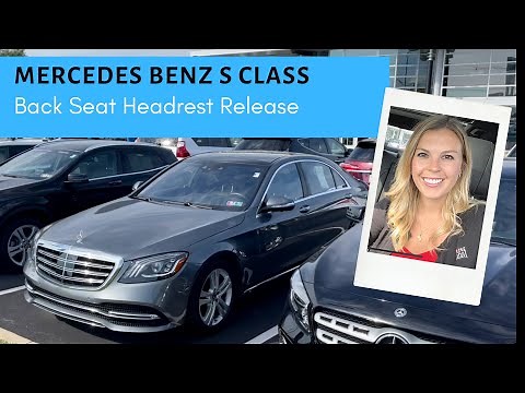 How to release your back seat head rests on an S Class. - Mercedes Benz