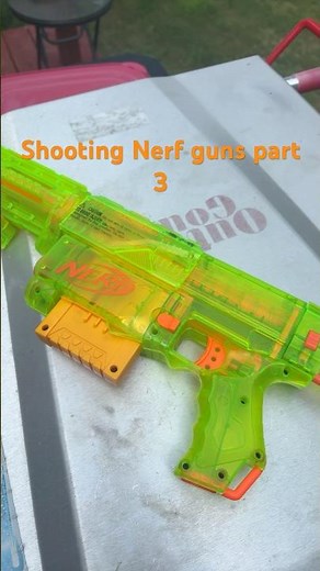 Shooting Nerf Recon CS-6