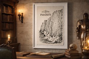 The Cliffs of Insanity Gothic Fabric Tapestry | Medieval King Art | Frayed Canvas Wall Hang | Fantasy Film Princess Decor, Castle Study Lair - Etsy