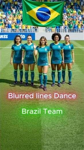 Brazil Team SHOCKS Everyone with Blurred Lines Dance“ #blurred #dance #football #brazil