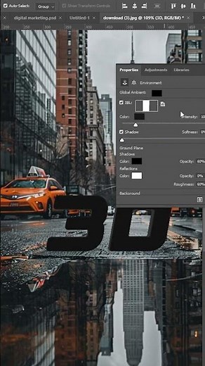 "How to Create 3D Text Easily in Photoshop | Simple Tutorial"