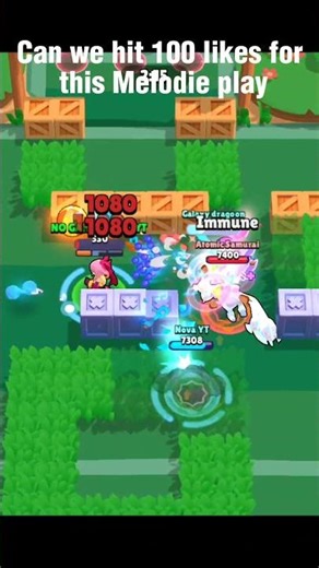 Brawl Stars: Melodie God Mode ⚡#BrawlStars #Shorts #YouTubeShorts #Trending #Viral