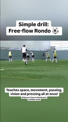 ⚽ Master the Art of Possession with Coerver Rondo Drills! Check out this rondo drill, a dynamic,