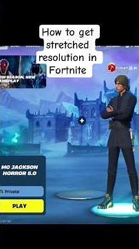 How to get Stretched resolution in fortnite under 5 minutes #fortnite #stretchedresolution #shorts
