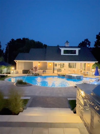 This Is What Outdoor Luxury Looks Like Seamless indoor-outdoor living designed for comfort, beauty, and effortless entertaining. Mike Miller Building Company #luxurylifestyle #luxuryhomes #luxury #OutdoorLiving #designinspiration #design #customhomes #customdesign #dreamhome #vision #tkdesign #masterpiece #builders #home