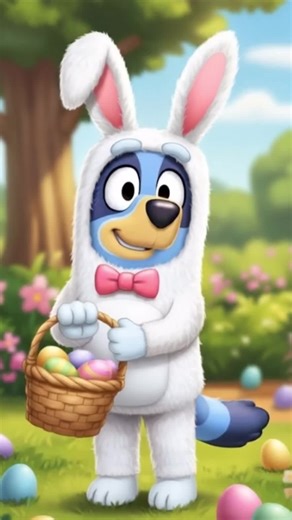 Happy Easter Bluey! Bluey the Easter Bunny #bluey #blueytok