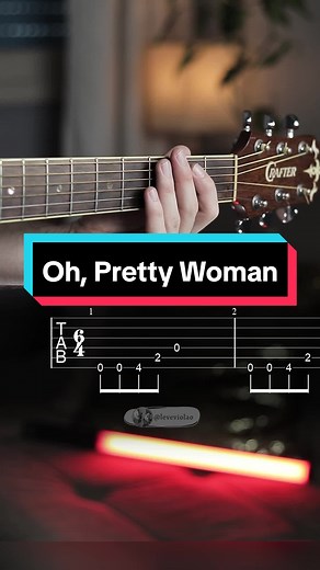 Learn to Play Oh, Pretty Woman on Guitar - Roy Orbison