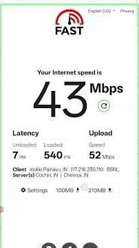 Is your internet slow? Check your speed live! #Shorts #Fastcom