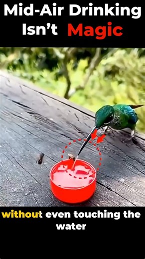 The AMAZING Way Hummingbirds Drink Water in Mid Air