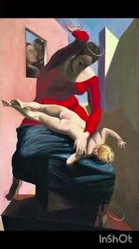 65) Max Ernst La vierge Marie corrigeant l'enfant Jésus devant trois témoins #shorts