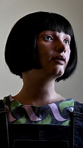 1K views · 1K reactions | A portrait of English mathematician Alan Turing has become the first artwork by a humanoid robot to be sold at auction, fetching more than $1 million. The 2.2-metre (7.5-foot) portrait « A.I. God » by « Ai-Da », the world’s first ultra-realistic robot artist, went for $1,084,800, smashing pre-sale expectations of $180,000 at auction house Sotheby’s Digital Art Sale. #AFP  Justine GERARDY | AFP News Agency | Facebook