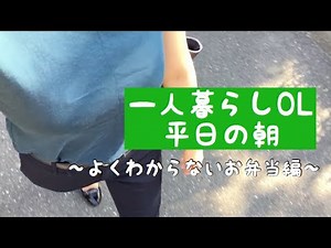【一人暮らしOL】平日の朝。地味弁でも、作った時点で100点満点。
