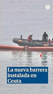 This is the new physical and legal border between Spain and Morocco in Ceuta #shorts #immigration