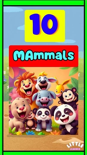 Learn Mammals Names for Kids 🐘🐯 Fun Animal Learning
