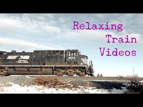 Relaxing Train Videos (with cool music)