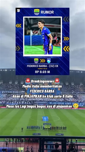 Rumor Transfer Federico Barba Persib Bandung 2023