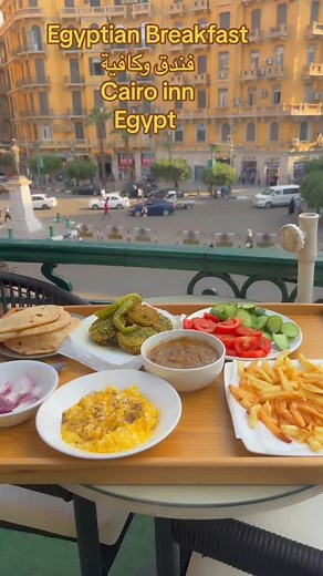 Authentic Egyptian Breakfast at Cairo Inn Cafe in Downtown Cairo