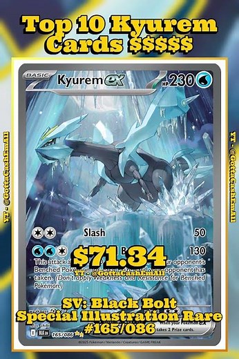 Top 10 Rarest Kyurem Pokémon Cards Worth BIG Money! #pokemon #pokemontcg #pokemoncards #top10 #tcg