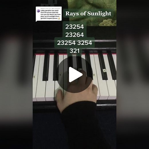 Genshin Impact Piano Tutorial - Rays of Sunlight