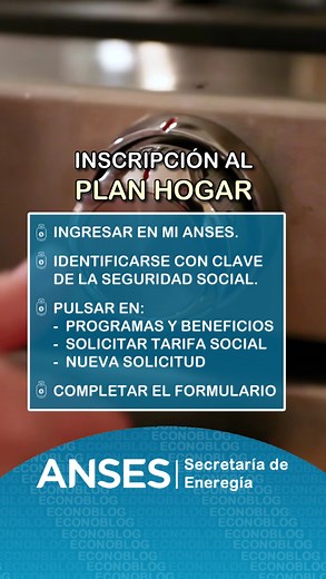 Inscripción abierta al Plan Hogar en Mi Anses | Garrafa Social y Familias Vulnerables