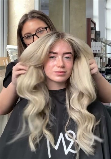 Blonde Refresh 🤍 @maddytricketthair worked her magic 🪄 with a full blonde refresh and a refit of our @spectrumonehairextensions in shades Cookies & Cream and Frost ❄️ #hairtok #hairextensions #tapeextensions #hairdressers