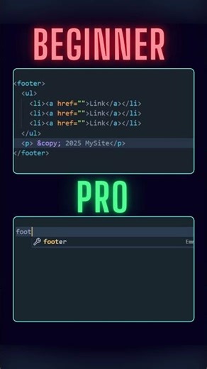 Noob Struggled, Pro Nailed the Footer in 1 Line!