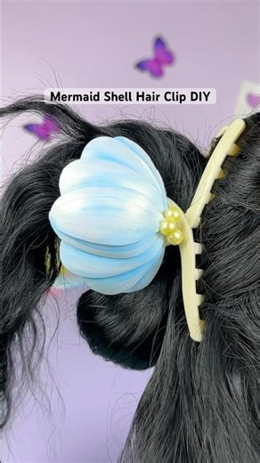 DIY Shell Hair Clip | Art and Craft for Summer Vacation #handmadecraft #tutorial #crafts #hairstyle