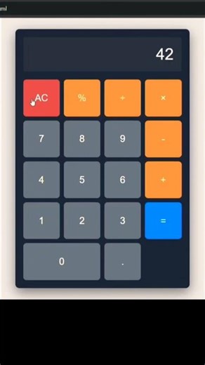 Responsive Calculator Using HTML CSS JavaScript | Beginner Project 2025