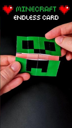 DIY Minecraft Magic Card That Never Ends | Endless Card 🐔🐷 Paper Toy #diy #papercraft