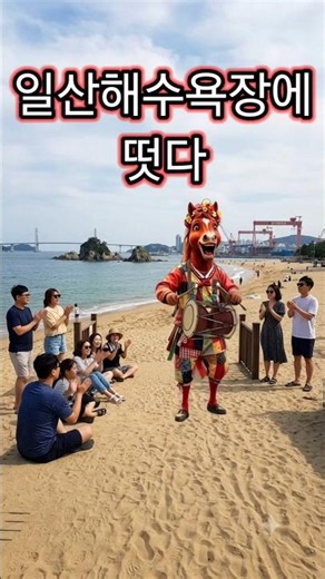 NO.9 각설이 말의 전국여행 9탄 | 울산 일산해수욕장에서 생긴 일 😂 #쇼츠