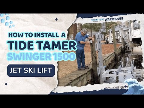 Jet Ski Lift Installation: Tide Tamer Swinger 1500 (Pile Mount Tutorial)