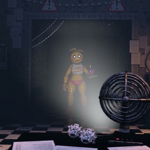 Toy Chica Voice Line animated 2