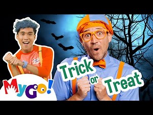 Trick or Treat Halloween | Blippi Full Episodes | MyGo! Sign Language For Kids | ASL