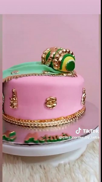 Mehndi Cake 🎂 shadi season On hai #cakecornerbylaiba #Attockcakes #homemade #cakedecorating #customizedcake