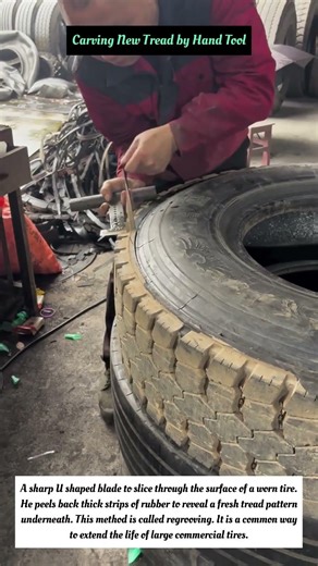 Carving New Tread by Hand Tool