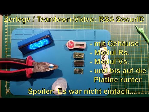Zerlege Video: RSA SecurID Token, geöffnet, bis zur Platine freigelegt und Sicherheit beurteilt