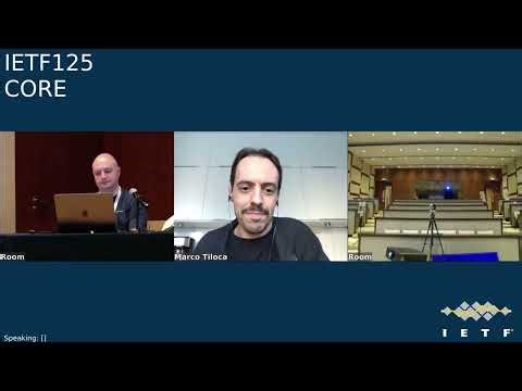 IETF 125: Constrained RESTful Environments (CORE) 2026-03-20 06:00