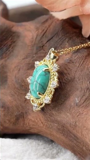 Genuine Turquoise Necklaces for Women 925 Sterling Silver Turquoise Necklace