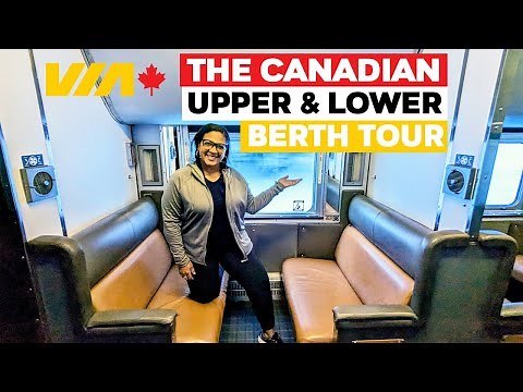 Via Rail Upper & Lower Berth Tour | Sleeper Room on The Canadian