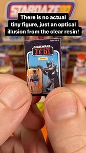 This is how I make my tiny vintage Star Wars carded figures. Just some UV resin placed on top of a printed photo of tiny figure, the clear resin creates an optical illusion that there is a tiny figure inside. #vintagestarwarstoys #vintagestarwarsfigures #customtoy #toystagram #toycollector #80stoys #bobafett | stardaze.80