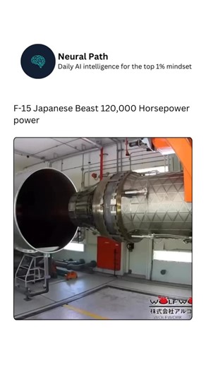 Neural Nets | AI | Learning on Instagram: "The Japanese F-15 Beast is raw power unleashed—boasting an incredible 120,000 horsepower when its twin engines roar to life. 🇯🇵✈️ Built for air superiority, this fighter combines brutal thrust, extreme maneuverability, and combat-proven reliability. Every takeoff shakes the ground, every climb defies gravity. It’s not just an aircraft; it’s a symbol of precision engineering and dominance in the skies. When the F-15 goes full throttle, you don’t just h