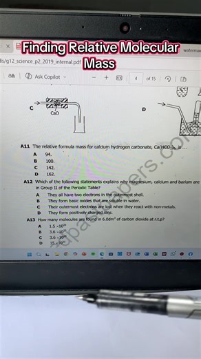 Finding Relative Molecular Mass Explained