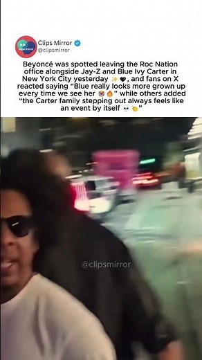Beyoncé’s “family exit at Roc Nation” has people feeling emotional goes viral ✨🖤 #Beyonce #JayZ