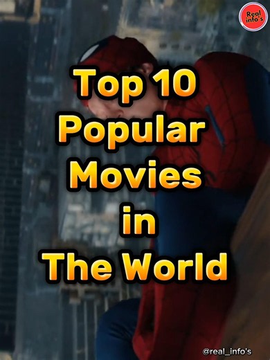 Top 10 Popular Movies in The World. #top10list #mostpopularmovies #viralshort