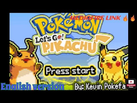 Pokemon let's go Pikachu GBA English version/mediafire link