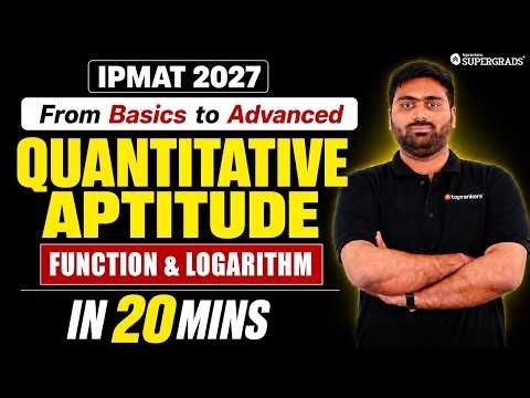 IPMAT 2027 Basics to Advanced | Quantitative Aptitude -Inequalities & Modulus in 20 Minutes