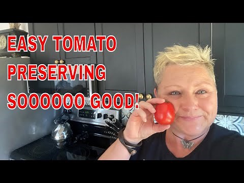 Easiest Way to Preserve Tomatoes! Italian Style Tomatoes in Olive Oil