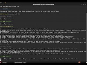 BabyAGI Example Run Quick Demo