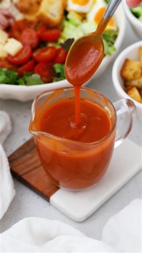 Sometimes a good nostalgic recipe just hits that spot, and that's definitely true for this Homemade French Catalina Dressing! Our version uses less sugar than most, but still satisfies that nostalgic craving! 🥗 GET THE RECIPE: https://onelovelylife.com/french-catalina-dressing/ | One Lovely Life