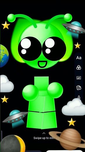 baby alien emoji cat dance trend #emojicat #animation #cute #emoji